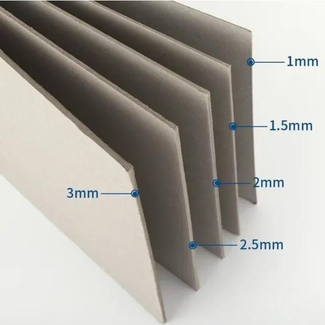 Tauler gris de 1,5 mm Rigidesa posterior gris de dues cares per a coberta de llibre de tapa dura 8,5'' X 11''