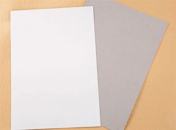 Paper de pissarra blanca A4 d'una cara-, tauler de suport de cartró de roba, cartró d'embalatge i cartró blanc pissarra dúplex blanca amb dors gris